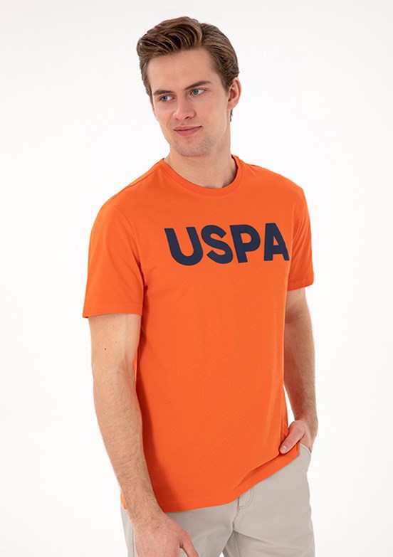 US POLO ASSN Erkek Nar Çiçeği Basic T-Shirt