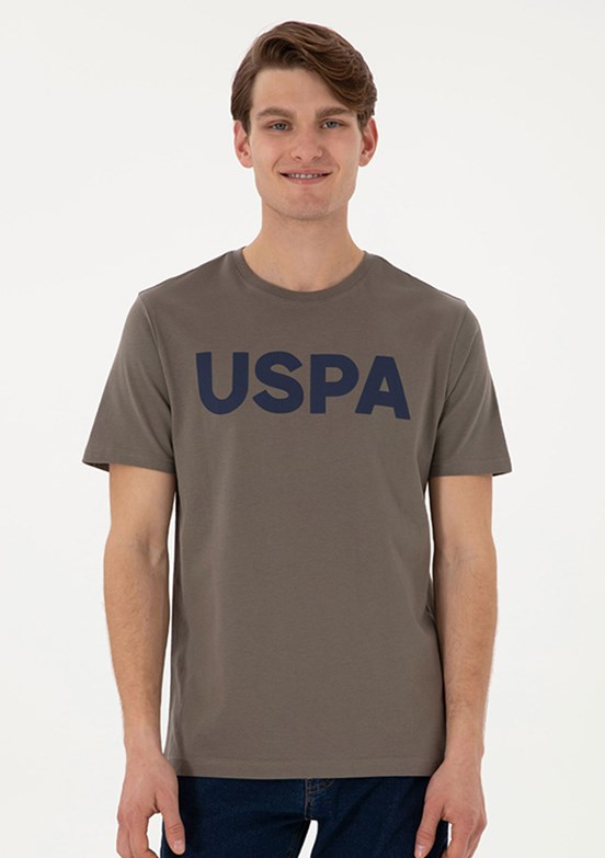 US POLO ASSN Erkek Bej Basic T-Shirt