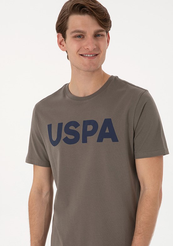US POLO ASSN Erkek Bej Basic T-Shirt