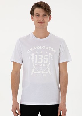 US POLO ASSN Beyaz Erkek Regular T-Shirt