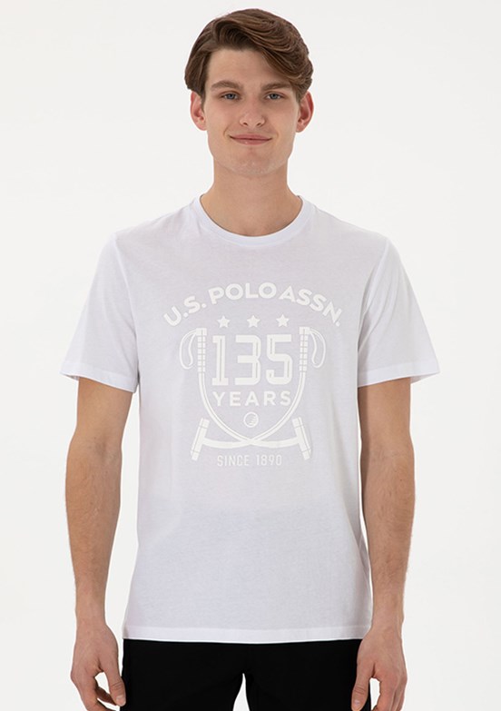 US POLO ASSN Beyaz Erkek Regular T-Shirt