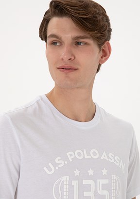 US POLO ASSN Beyaz Erkek Regular T-Shirt