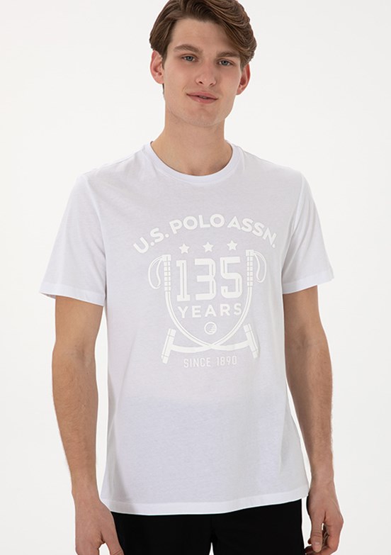 US POLO ASSN Beyaz Erkek Regular T-Shirt