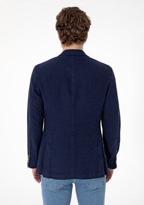 US POLO ASSN Lacivert Erkek Slim Ceket