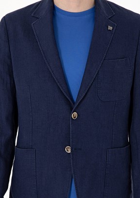 US POLO ASSN Lacivert Erkek Slim Ceket