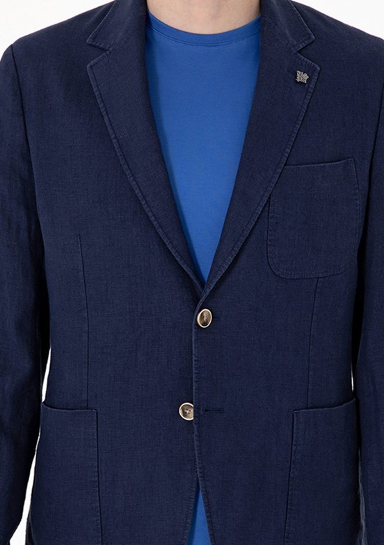US POLO ASSN Lacivert Erkek Slim Ceket