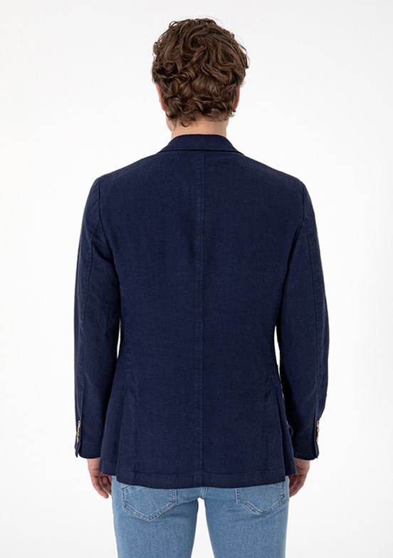 US POLO ASSN Lacivert Erkek Slim Ceket