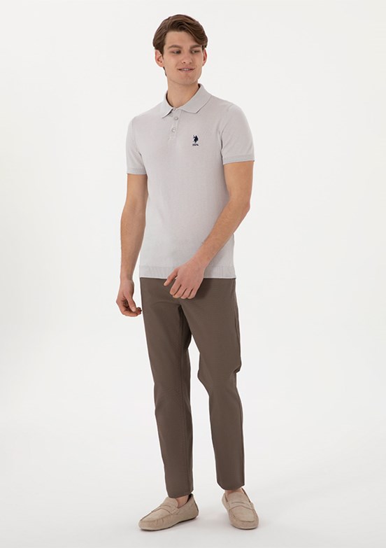 US POLO ASSN Bej Erkek Chino Pantolon