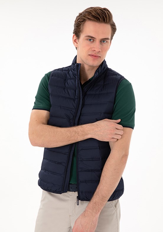 US POLO ASSN Lacivert Erkek Basic Yelek