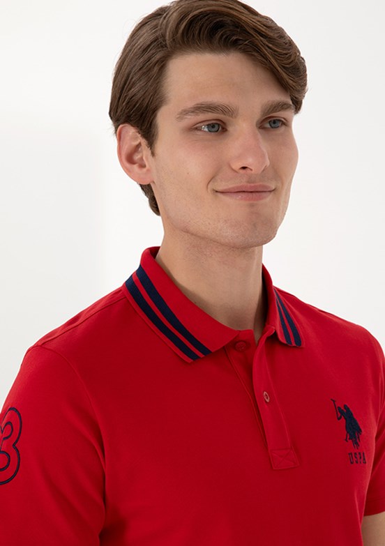 US POLO ASSN Kırmızı Erkek Basic T-Shirt