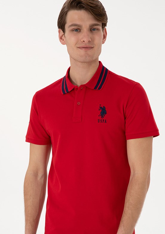 US POLO ASSN Kırmızı Erkek Basic T-Shirt