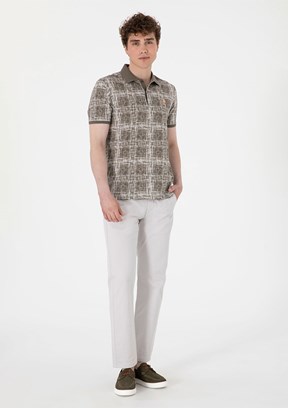 US POLO ASSN Gri Erkek Chino Pantolon