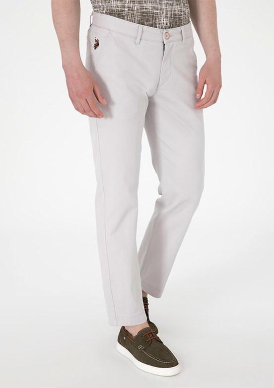 US POLO ASSN Gri Erkek Chino Pantolon
