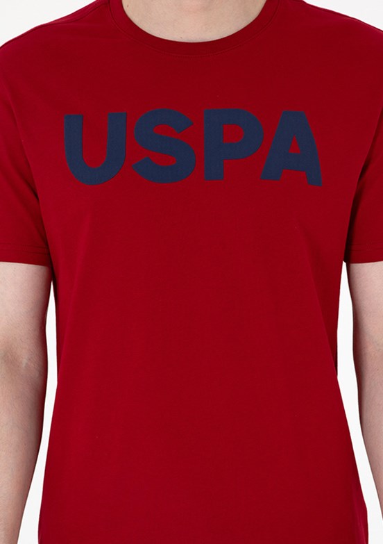 US POLO ASSN Bordo Erkek Basic T-Shirt
