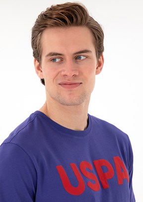 US POLO ASSN Mavi Erkek Basic T-Shirt