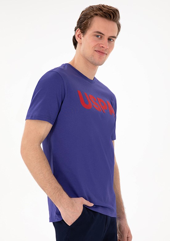 US POLO ASSN Mavi Erkek Basic T-Shirt