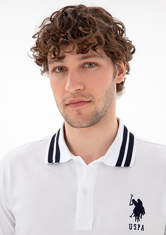 US POLO ASSN Beyaz Erkek Basic T-Shirt