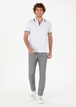 US POLO ASSN Gri Erkek Chino Pantolon