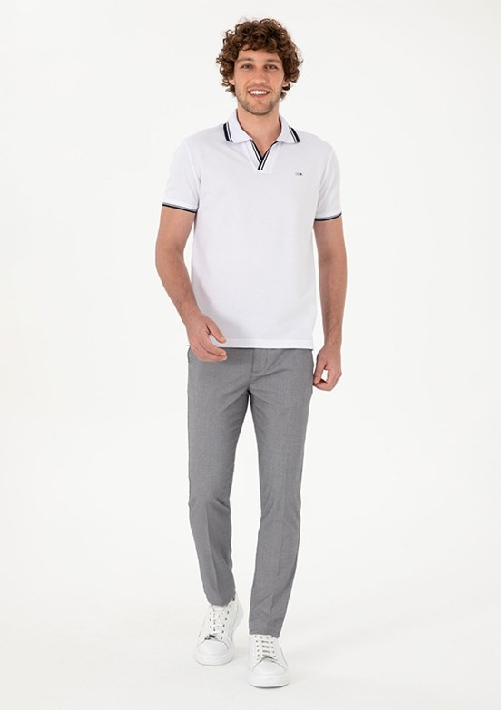 US POLO ASSN Gri Erkek Chino Pantolon