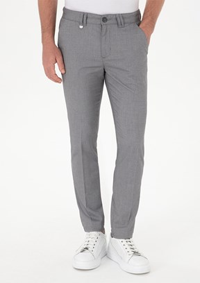US POLO ASSN Gri Erkek Chino Pantolon