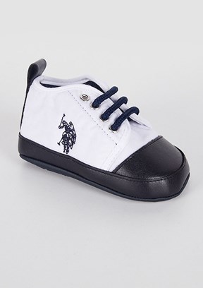 US POLO ASSN Beyaz Erkek Bebek Casual Ayakkabı