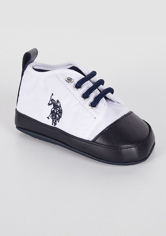 US POLO ASSN Beyaz Erkek Bebek Casual Ayakkabı