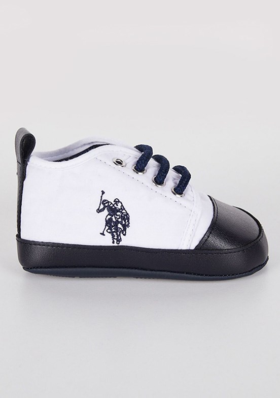 US POLO ASSN Beyaz Erkek Bebek Casual Ayakkabı