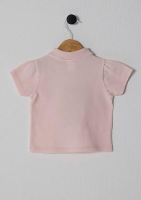 US POLO ASSN Pembe Kız Bebek Basic T-Shirt