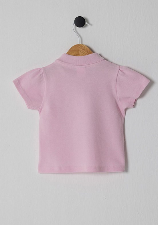 US POLO ASSN Pembe Kız Bebek Basic T-Shirt