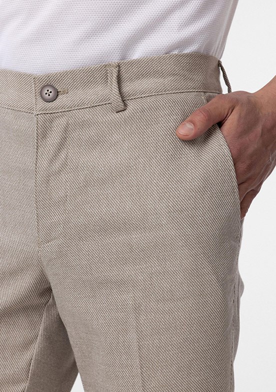SÜVARİ Bej Erkek Kanvas Pantolon