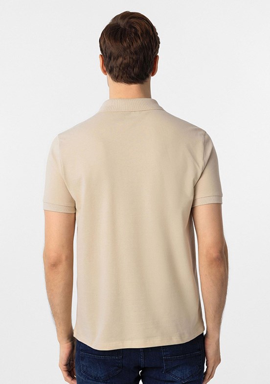 SÜVARİ Bej Erkek Polo Yaka T-Shirt