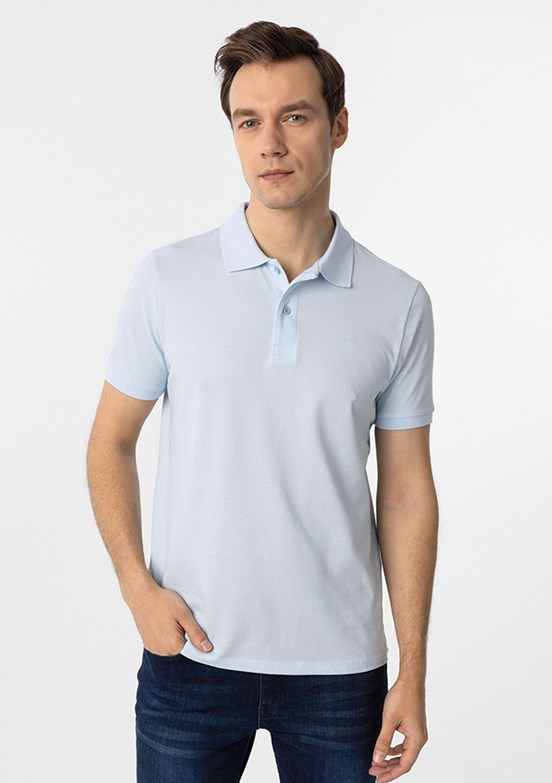SÜVARİ Mavi Erkek Polo Yaka T-Shirt