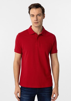 SÜVARİ Kırmızı Erkek Polo Yaka T-Shirt