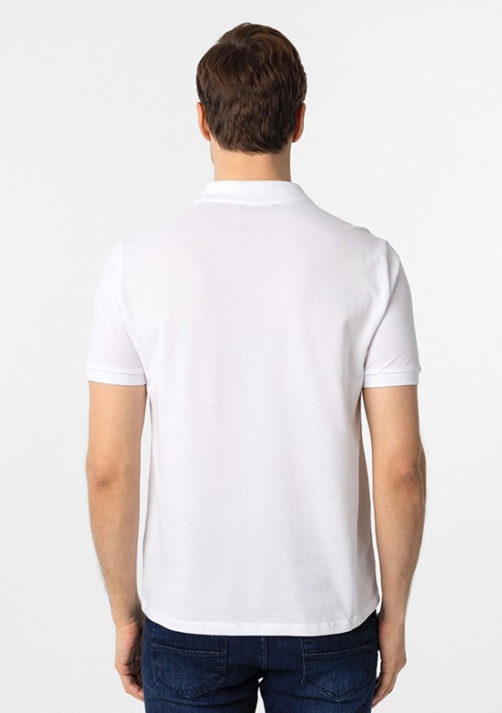 SÜVARİ Beyaz Erkek Polo Yaka T-Shirt