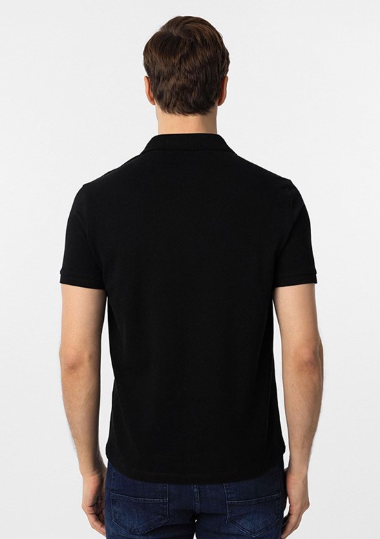 SÜVARİ Siyah Erkek Polo Yaka T-Shirt