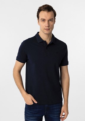 SÜVARİ Lacivert Erkek Polo Yaka T-Shirt