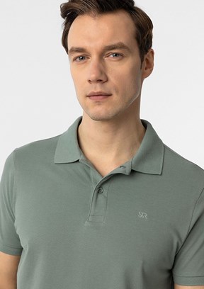 SÜVARİ Yeşil Erkek Polo Yaka T-Shirt