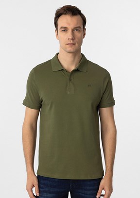 SÜVARİ Yeşil Erkek Polo Yaka T-Shirt