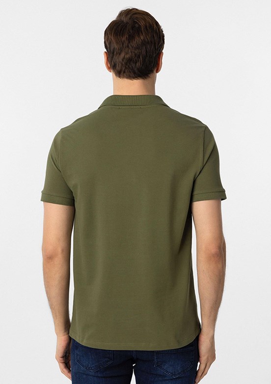 SÜVARİ Yeşil Erkek Polo Yaka T-Shirt