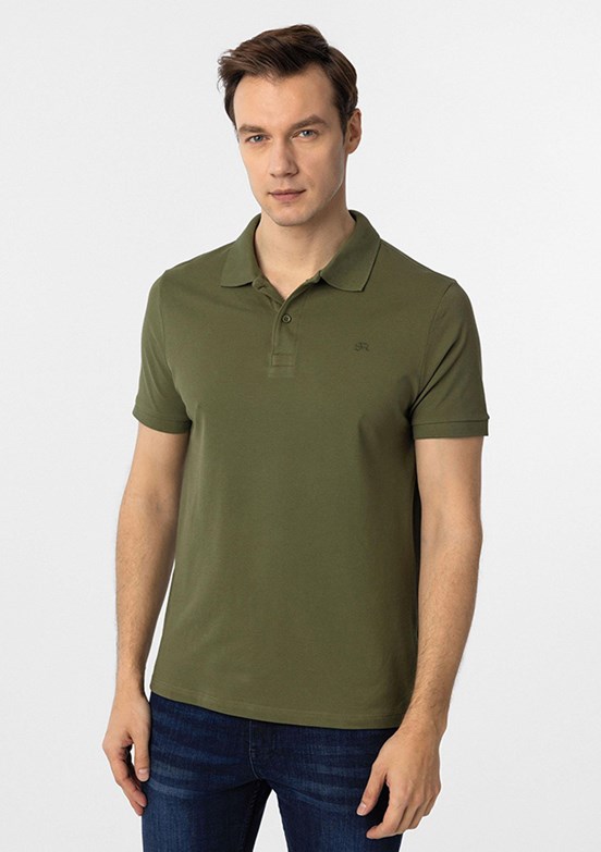 SÜVARİ Yeşil Erkek Polo Yaka T-Shirt