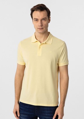 SÜVARİ Sarı Erkek Polo Yaka T-Shirt