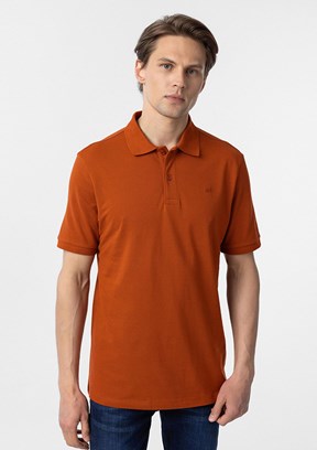 SÜVARİ Turuncu Erkek Polo Yaka T-Shirt