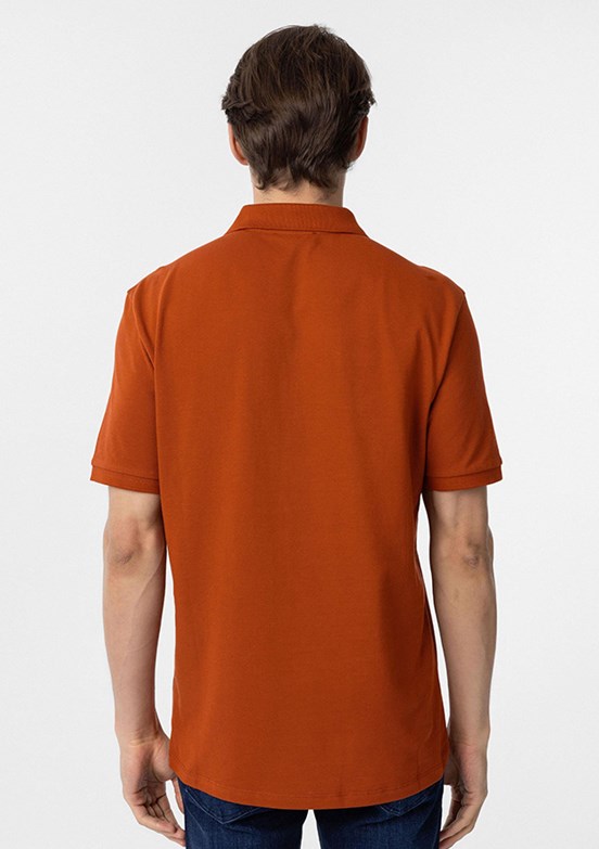 SÜVARİ Turuncu Erkek Polo Yaka T-Shirt