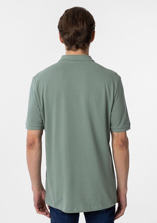 SÜVARİ Yeşil Erkek Polo Yaka T-Shirt