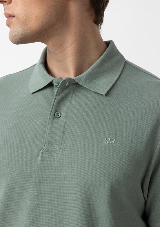SÜVARİ Yeşil Erkek Polo Yaka T-Shirt