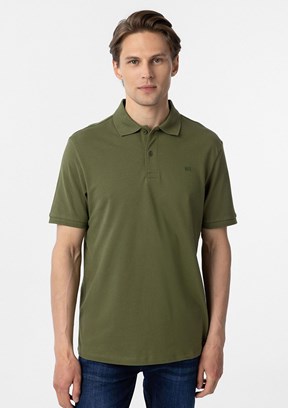 SÜVARİ Yeşil Erkek Polo Yaka T-Shirt