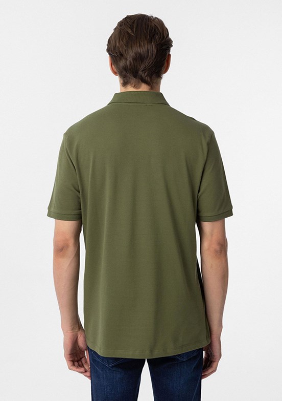 SÜVARİ Yeşil Erkek Polo Yaka T-Shirt
