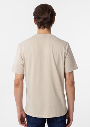 SÜVARİ Bej Erkek O Yaka T-Shirt