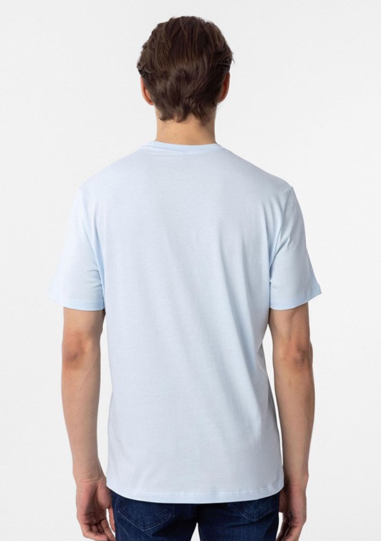 SÜVARİ Mavi Erkek O Yaka T-Shirt