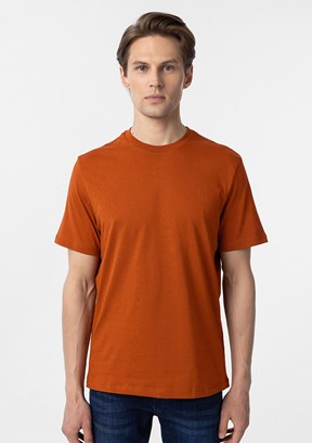 SÜVARİ Turuncu Erkek O Yaka T-Shirt